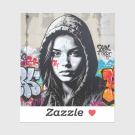 The Quiet Observer - Square Vinyl Sticker