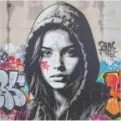 The Quiet Observer - Square Vinyl Sticker (Voorkant)