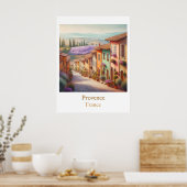The Quiet Village Provence in Watercolor Poster (Keuken)