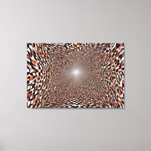 The rabbit hole canvas afdruk