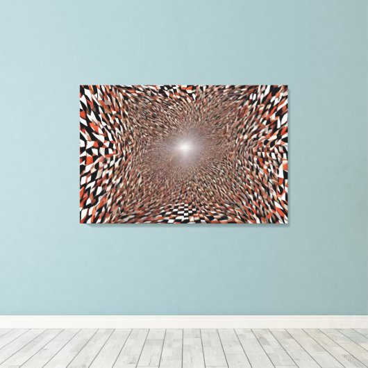 The rabbit hole  canvas afdruk (Insitu (Houten vloer))