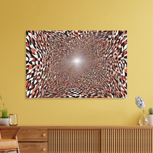 The rabbit hole  canvas afdruk (Insitu (Woonkamer))