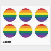 The Rainbow Flag Ronde Sticker (Vel)