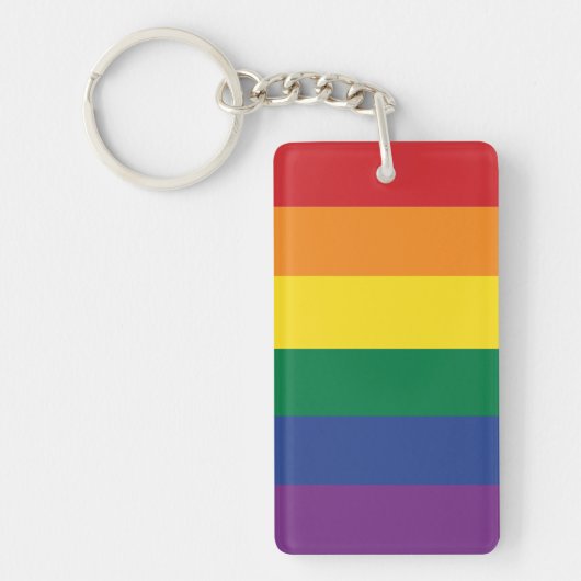 The Rainbow Flag Sleutelhanger (Voorkant)