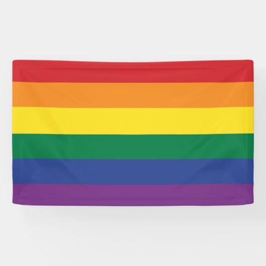 The Rainbow Flag Spandoek (Horizontaal)
