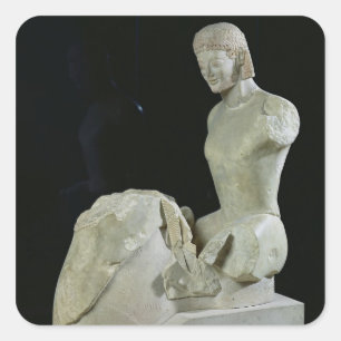 The Rampin Rider, c.550-540 BC Vierkante Sticker