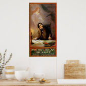 "The Raven" Edgar Allan Poe ~ Henry Ludlowe 1908 Poster (Keuken)