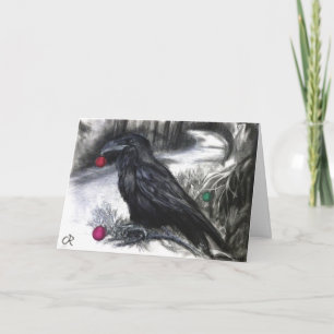 The Raven klaar voor het seizoen Feestdagen Kaart