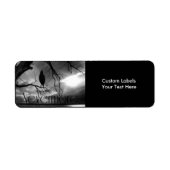 The Raven Labels - Nevermore Sunbeams Tree B&W (Voorkant)