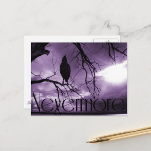 The Raven - Nevermore Sunbeams & Tree Briefkaart