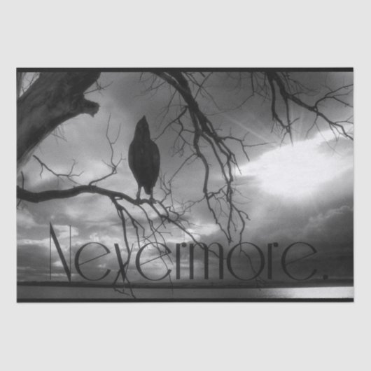 The Raven - Nevermore Sunbeams Tree Tissuepapier (Voorkant)
