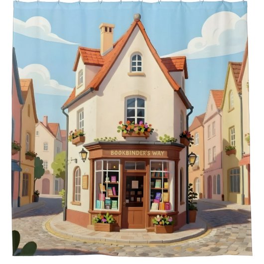 The Reading Corner -  Douchegordijn (Voorkant)