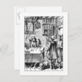 The Receiver of Taxes, na een houtsnip in Praxis Briefkaart (Voorkant / Achterkant)