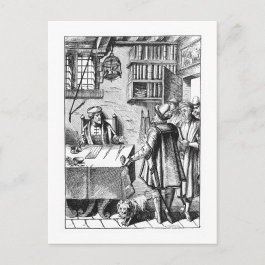 The Receiver of Taxes, na een houtsnip in Praxis Briefkaart (Voorkant)