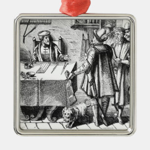 The Receiver of Taxes, na een houtsnip in Praxis Metalen Ornament