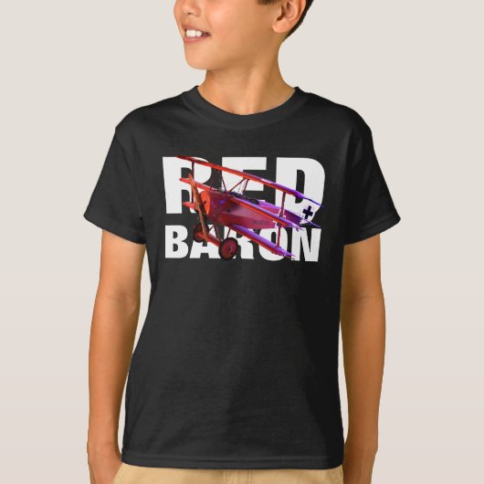 The Red Baron Fokker Triplane T-shirt (Voorkant)