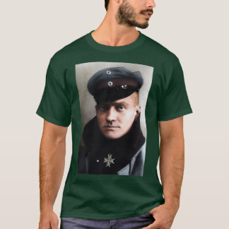 The Red Baron Manfred von Richthofen 1917 colorize T-shirt