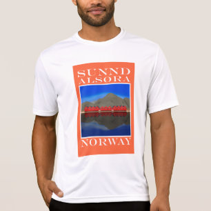 The Red Boat Houses Sunndalsøra Noorwegen T-shirt
