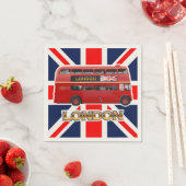 The Red Double-Decker London Bus Servet (Insitu)