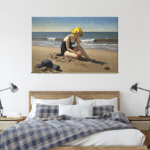 The Red Starfish (Signed Canvas Afdruk (Insitu (Slaapkamer))