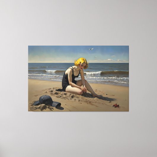 The Red Starfish (Signed Canvas Afdruk (Voorkant)