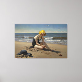 The Red Starfish (Signed Canvas Afdruk