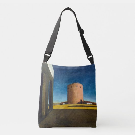 The Red Tower | Giorgio de Chirico | Crossbody Tas (Voorkant)