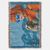 The Redhead and the sloth Deken (Voorkant Verticaal)