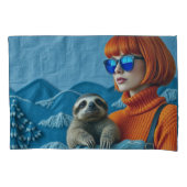 The Redhead and the sloth Kussensloop (Voorkant)