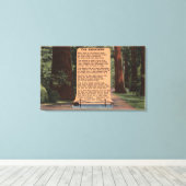The Redwood Highway, gedicht door Strauss Canvas Afdruk (Insitu (Houten vloer))