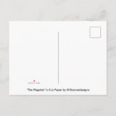 "The Regatta" in snijpapier Uitnodiging Briefkaart (Achterkant)