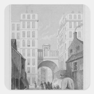 The Regent Bridge, Edinburgh Vierkante Sticker