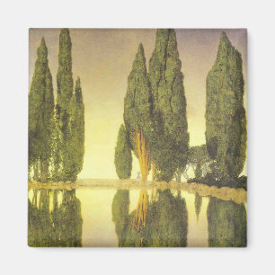 "The Reservoir...", door Maxfield Parrish Magneet