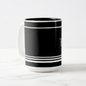 The Reset 2026 Minimal Black & White Mug (Devant gauche)