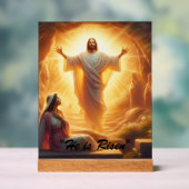 The Resurrection Light: Jesus Christ Rises Acryl Bord (Neutraal)