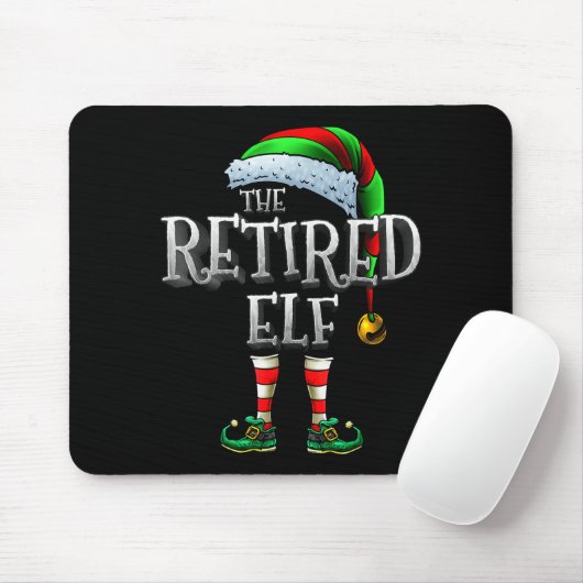 The Retired Elf Shirt Matching Family Retired Chri Muismat (Met muis)