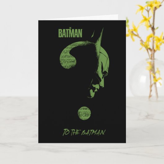 The Riddler "To The Batman" Question Mark Kaart (Gele Bloem)