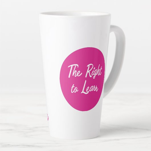 The Right to Learn Large Mug (Angle droit)