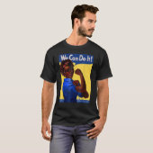 The Riveter Black History Queen Melanin Afro Afric T-shirt (Voorkant volledig)