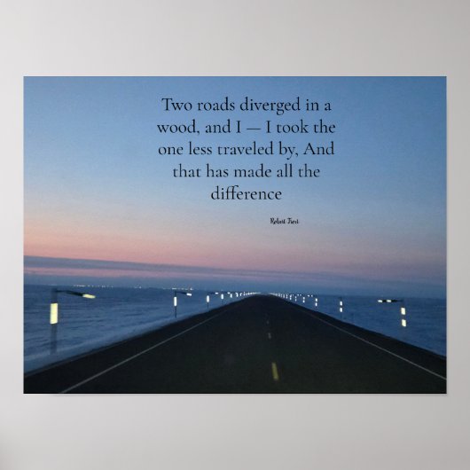 The Road Less Traveled Poster (Voorkant)