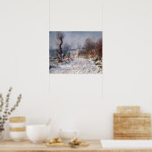 The Road to Giverny, Winter, 1885 Poster (Keuken)