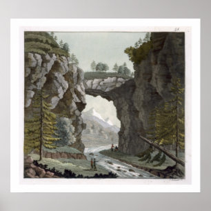 The Rock Bridge, Virginia, van Le Costume Ancien Poster