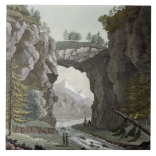 The Rock Bridge, Virginia, van Le Costume Ancien Tegeltje