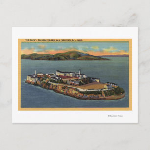 "The Rock", Uitzicht van Alcatraz Island Briefkaart