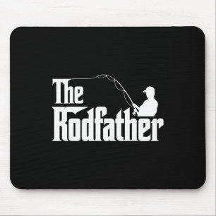 The Rodfather Funny Vist vader Humor Muismat