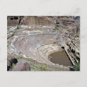 The Roman Theater, Petra, Jordanië Briefkaart