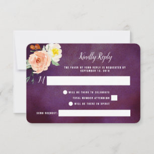 The Romance In Bloom Trouwcollectie RSVP Kaartje