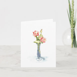 Thé Rose carte pour notes