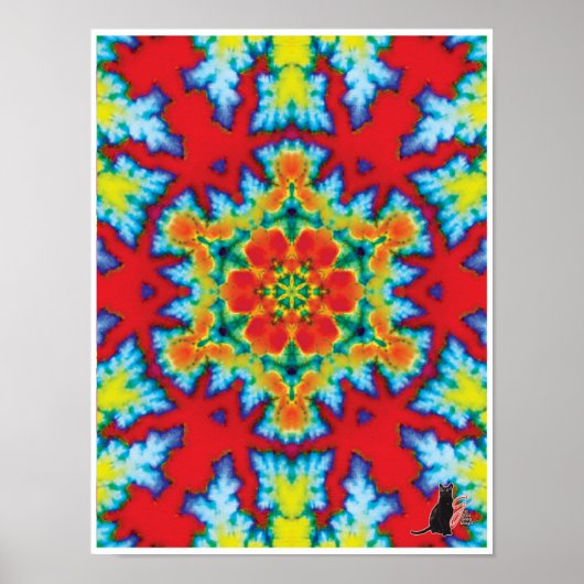 The Rosey Kinetic Collage Kaleidoscope Poster (Devant)