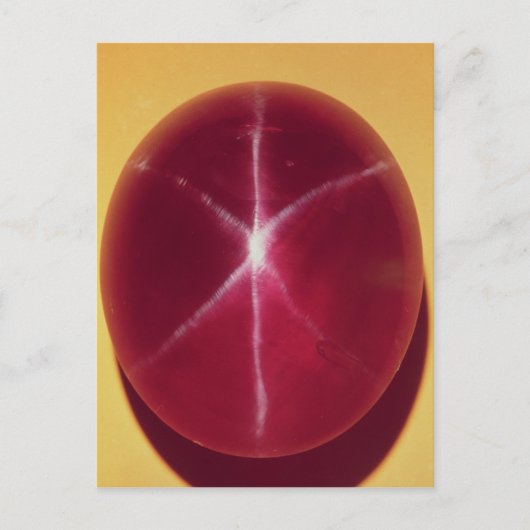 The Rosser Reeves Star Ruby Briefkaart (Voorkant)